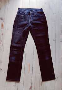 Czarne Levisy damskie w30 L34 Levis Rozmiar 38 welurowe jeans wysoki s