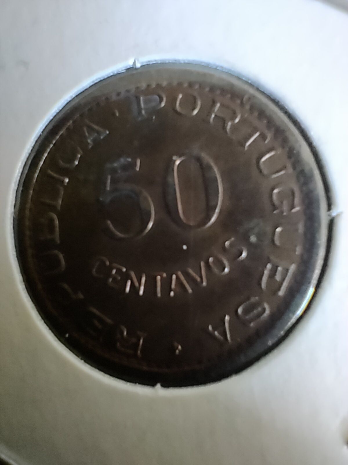 Moeda 50 centavos Moçambique 1974