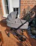 Cybex Priam Platinum Kombi Kinderwagen (Soho Grey / Rosegold / Czarny)
