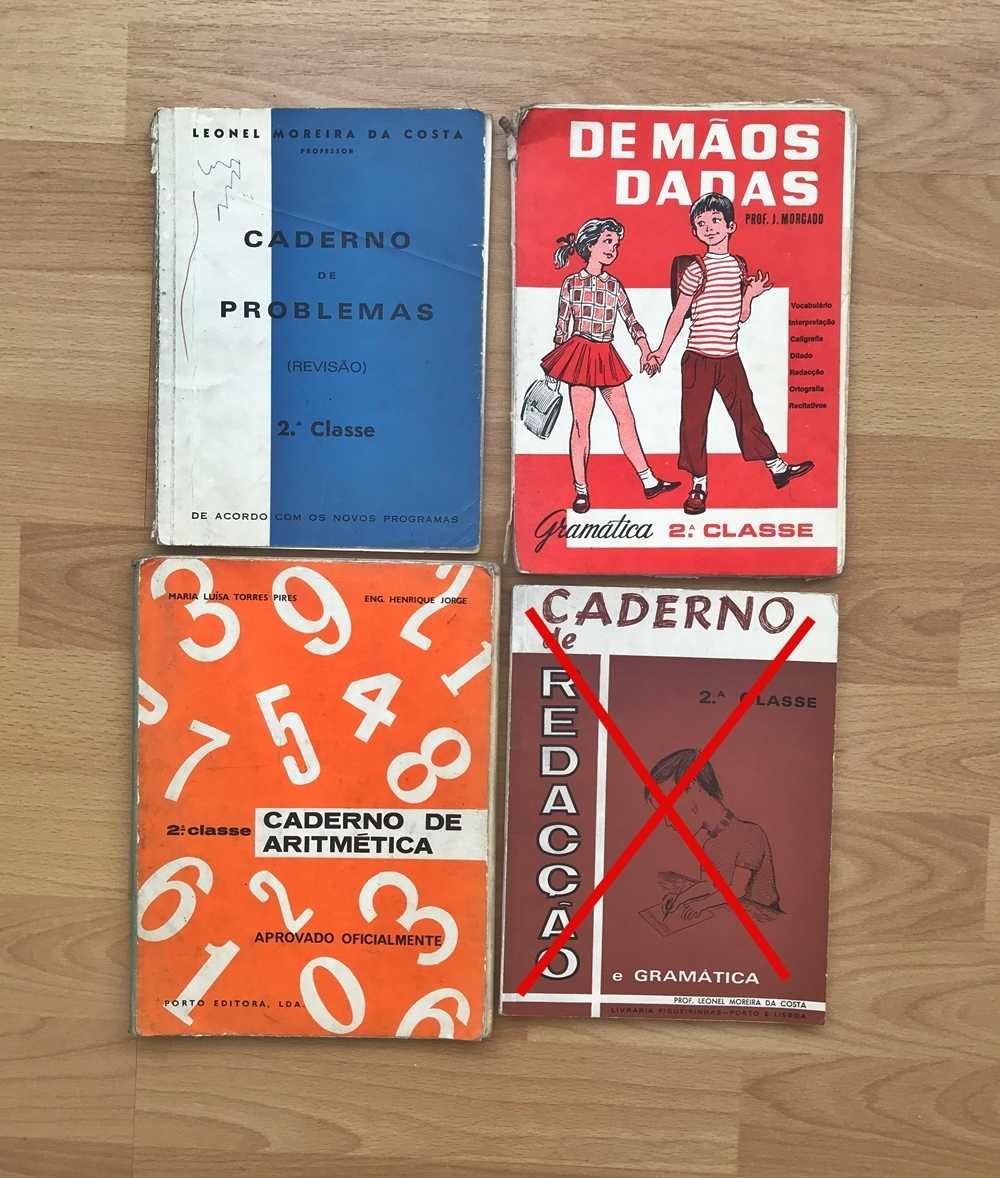 Livros escola primária anos 60 e 70 antigos vintage