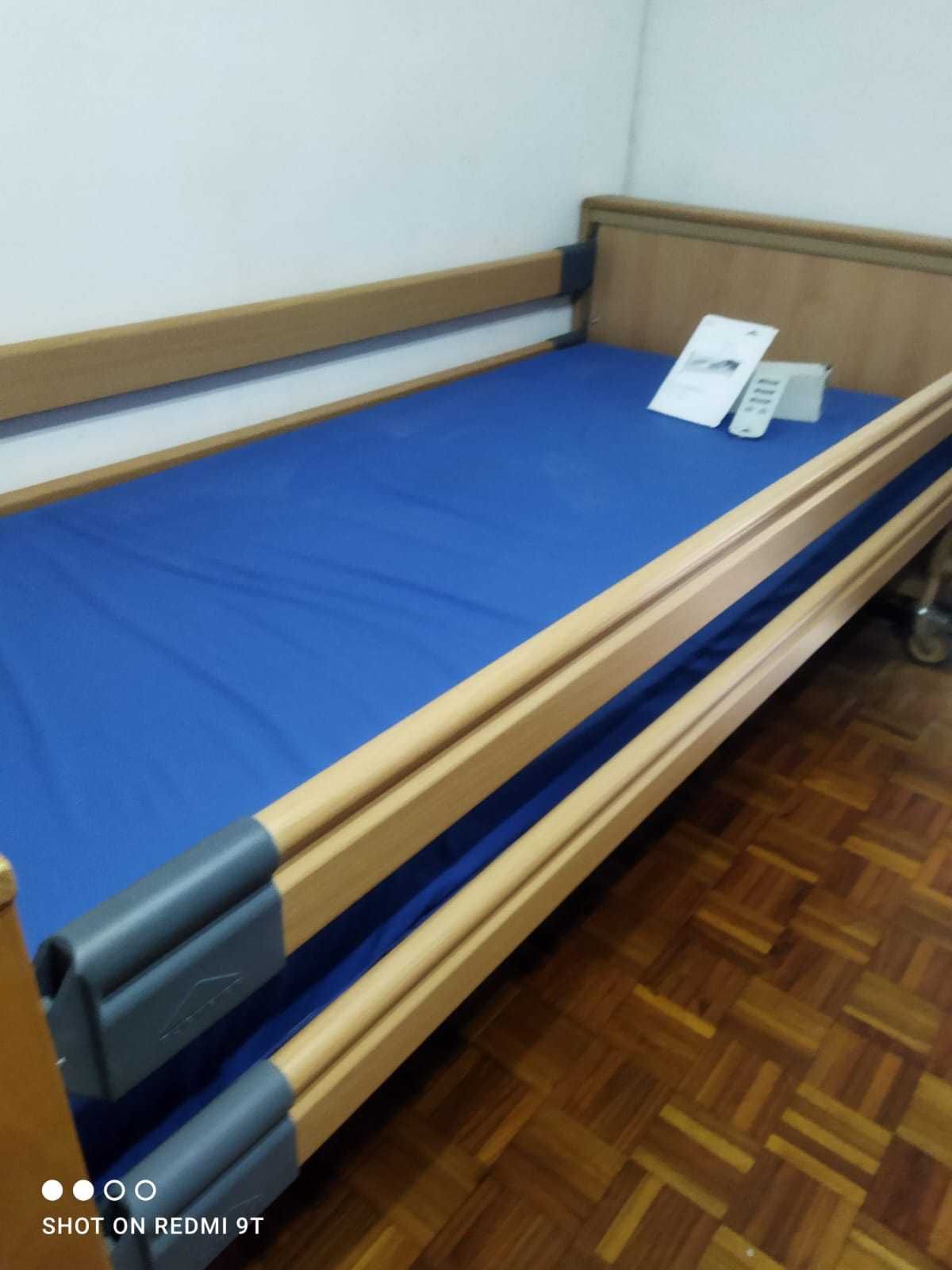 Cama articulada elétrica de elevação com comando bluetooth