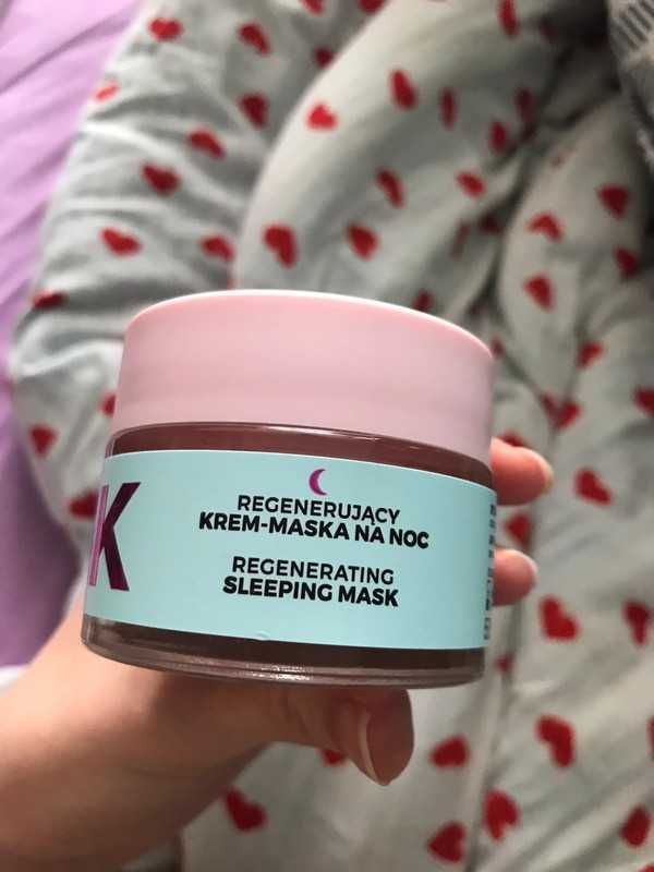 Krem na noc maska aloes nawilżający aa pink aloe