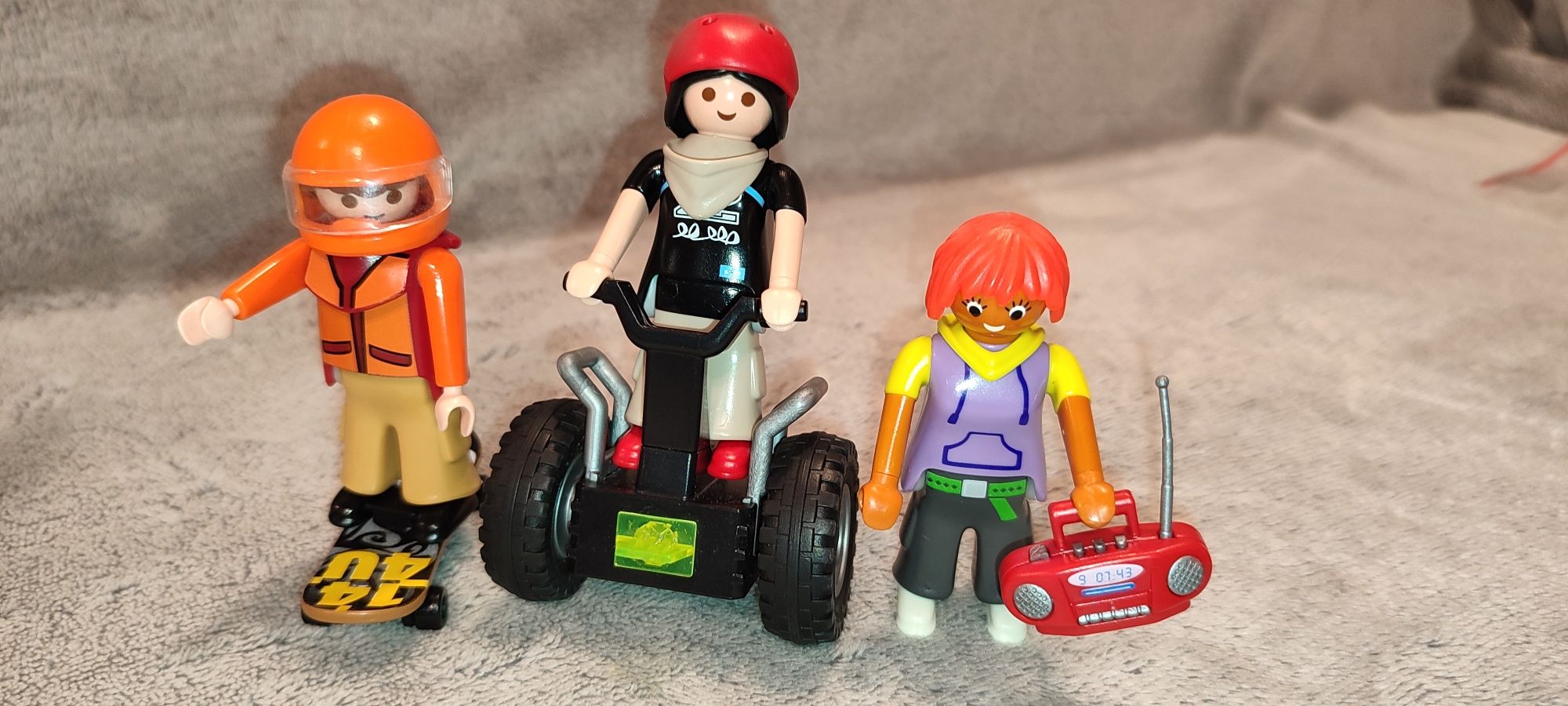 Playmobil zestaw sportowy, hulajnoga, rower, deskorolka, gokard, balan
