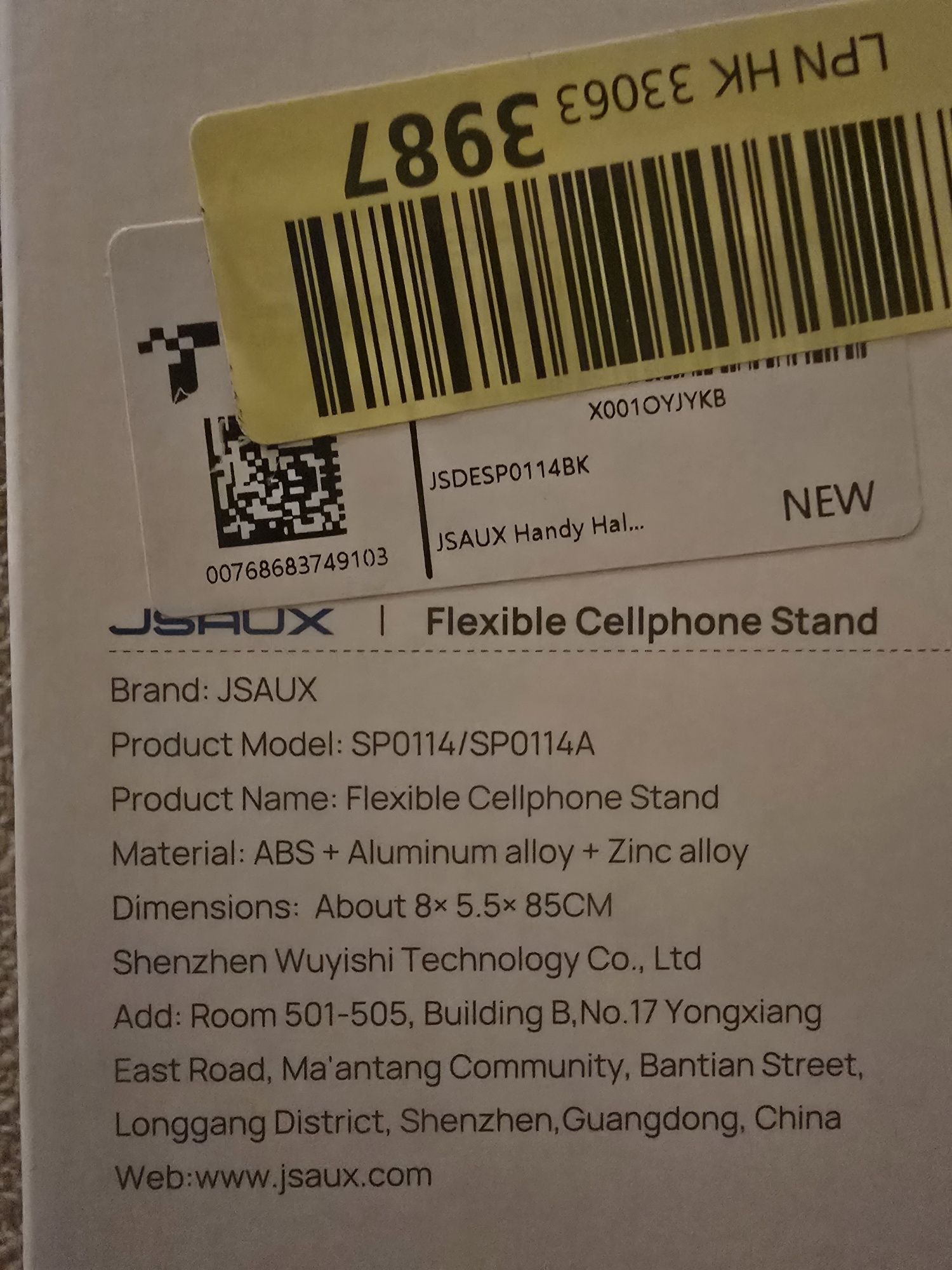 Suporte para telemóvel flexivel