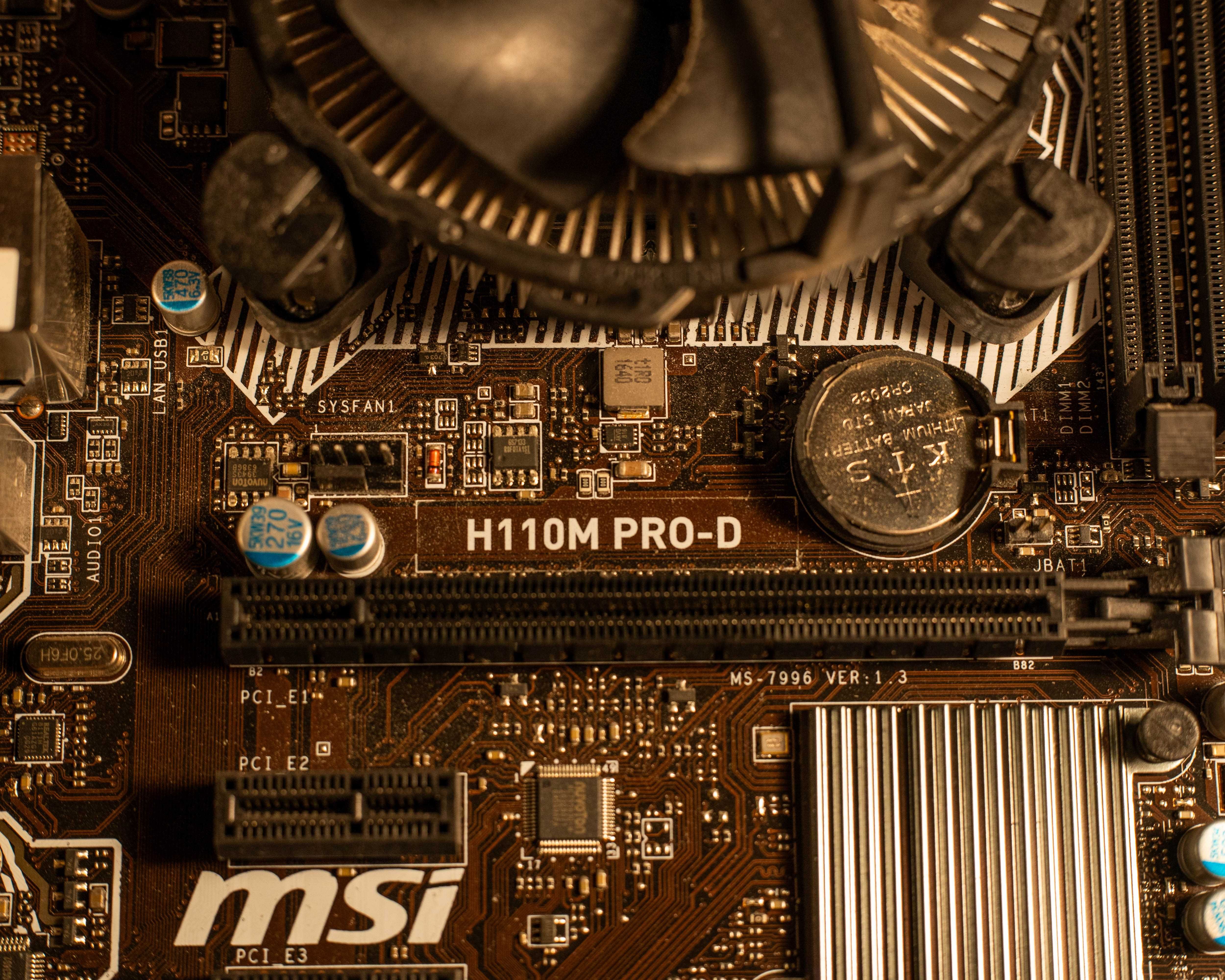 MSI H110M PRO-D + i5-7400