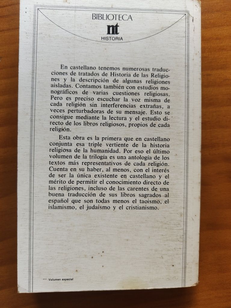 História de las Religiones III Antologia de textos religiosos M Guerra