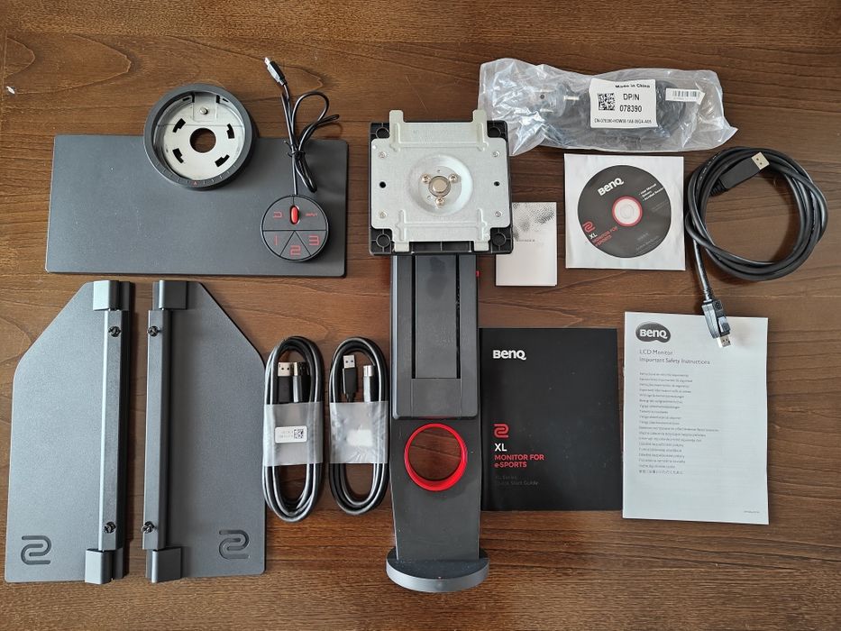 Monitor BenQ XL2546-B 24.5" 240Hz Gaming Como Novo - Kit Completo