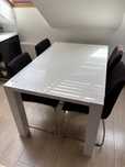 Stół jadalniany biały połysk 140x90. Nowoczesny design