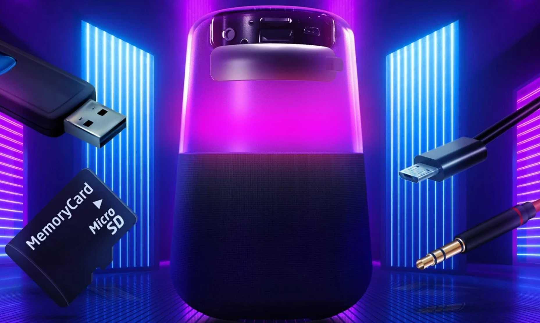 Głośnik Bluetooth RGB Xblitz Master Go USB SD Radio Nowy
