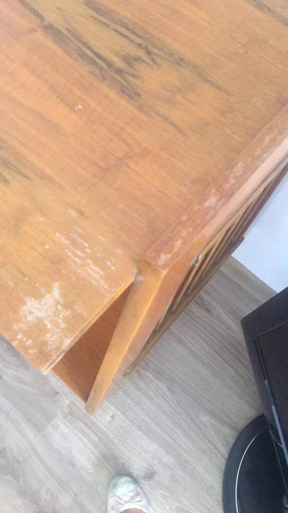 meble stolik prl regał witryna vintage