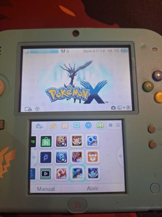 Nintendo 2ds Edição Pokémon modificada 64 GB