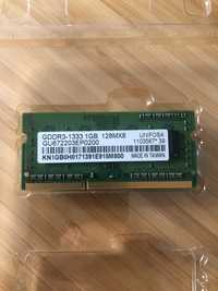 ==Kość pamięci GDDR3-1333 1GB PC3-10600 laptop==