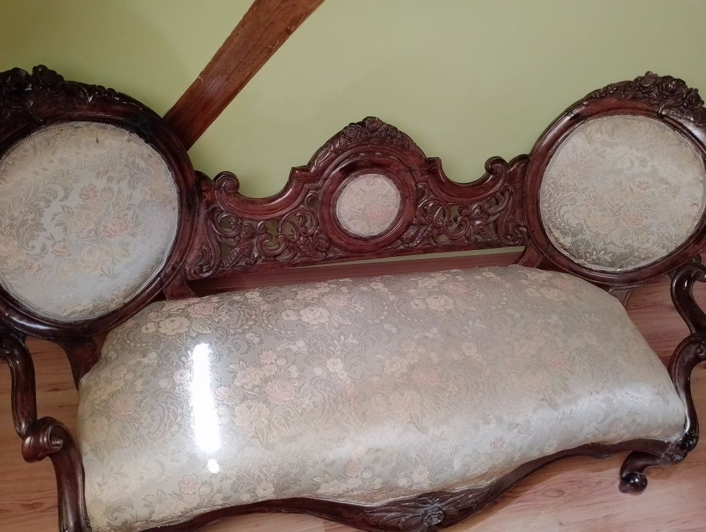 Piękna stara sofa antyk barok -ludwik