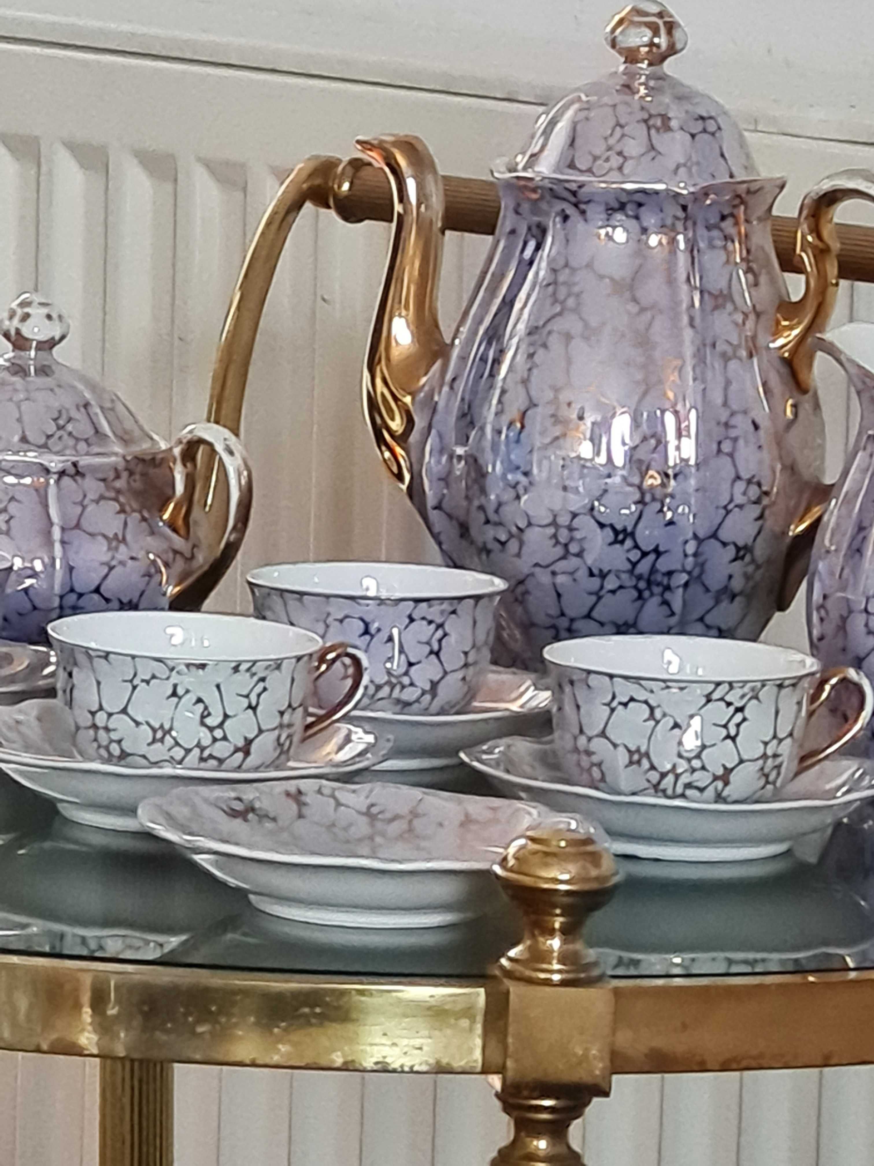 Porcelana Ćmielów, zestaw do kawy z lat 30 tych.