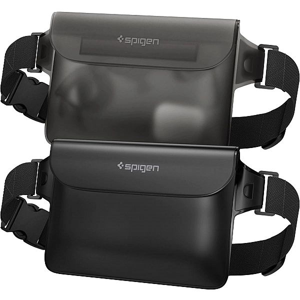 Spigen A620 Universal Waterproof Waist Bag 2-Pack Black