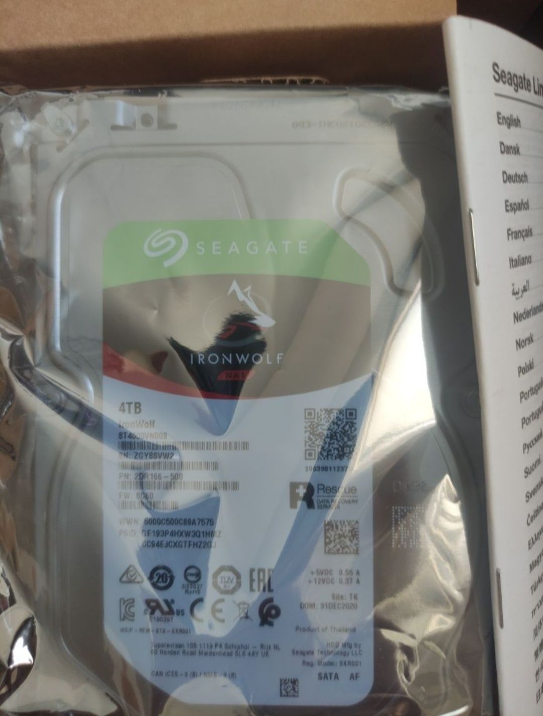 Жорсткий диск Seagate IronWolf 4TB