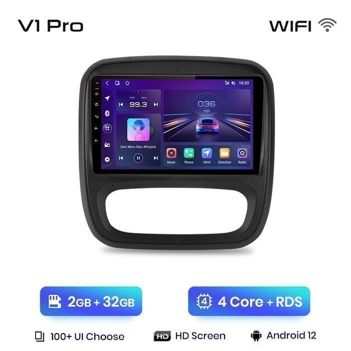 Radio nawigacja Renault Trafic 3 2014 - 2021 Opel Vivaro B Android 2GB