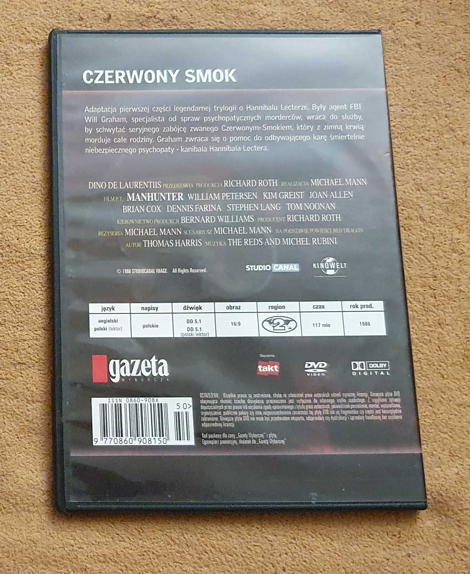 Film DVD: "Czerwony Smok" [1986] -napisy PL
