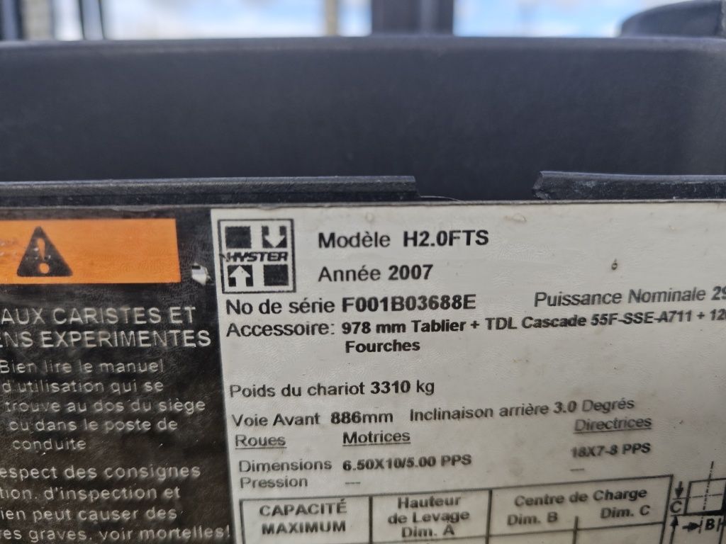 Wózek widłowy rak widłak hyster Yale toyota linde