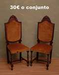 Par de cadeiras vintage antiguidade