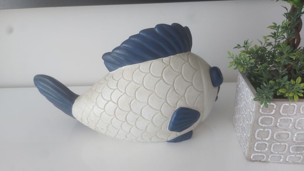 Peixe e mocho decorativo