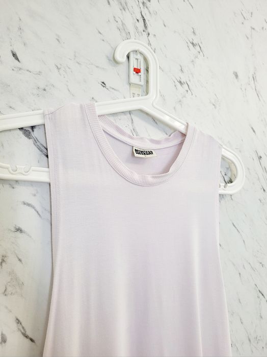 Sukienka premium asymetryczna mini maxi biały lotos white lotus