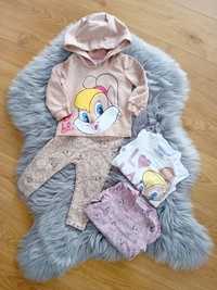 Zestaw komplet r.74 Looney Tunes body bluza legginsy