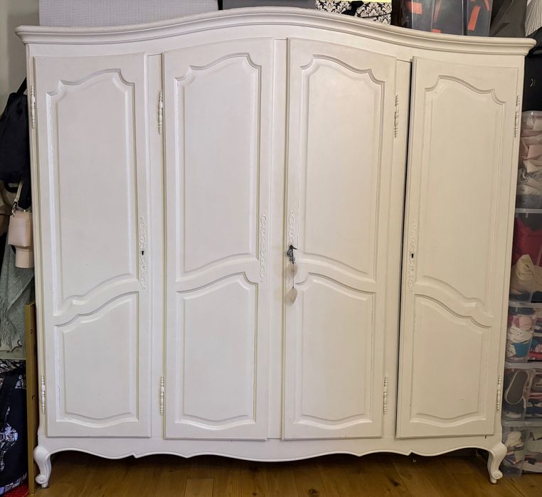 Szafa lite drewno biała