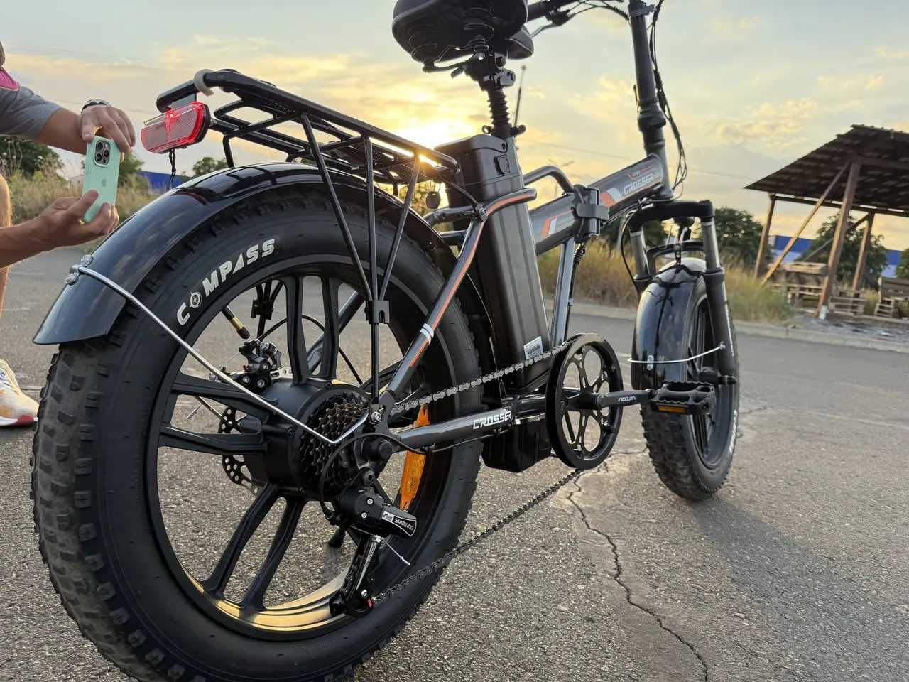 Електрофетбайк Електровелосипед Crosser E-COMP 36V/350W/13Ah - Чорний