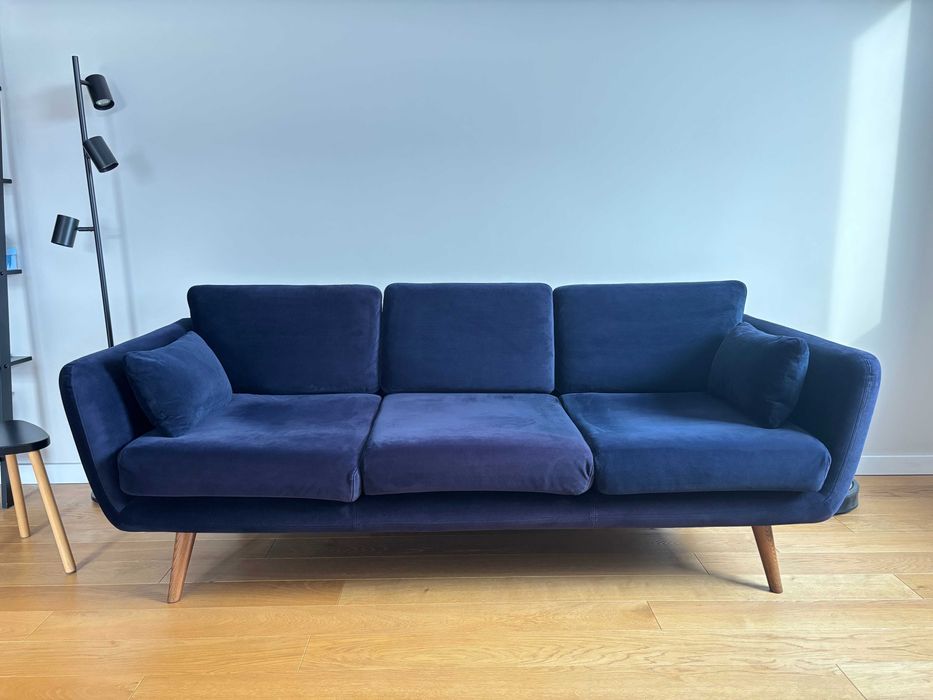 3-osobowa sofa SOFACOMPANY Sigrid w kolorze Velour Lux Navy