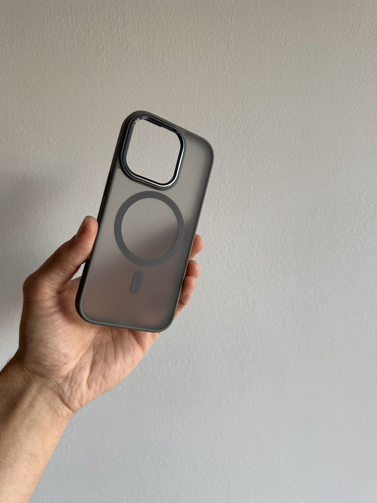 Etui matowe titan MagSafe + SZKŁO hartowane do IPHONE 16 PRO