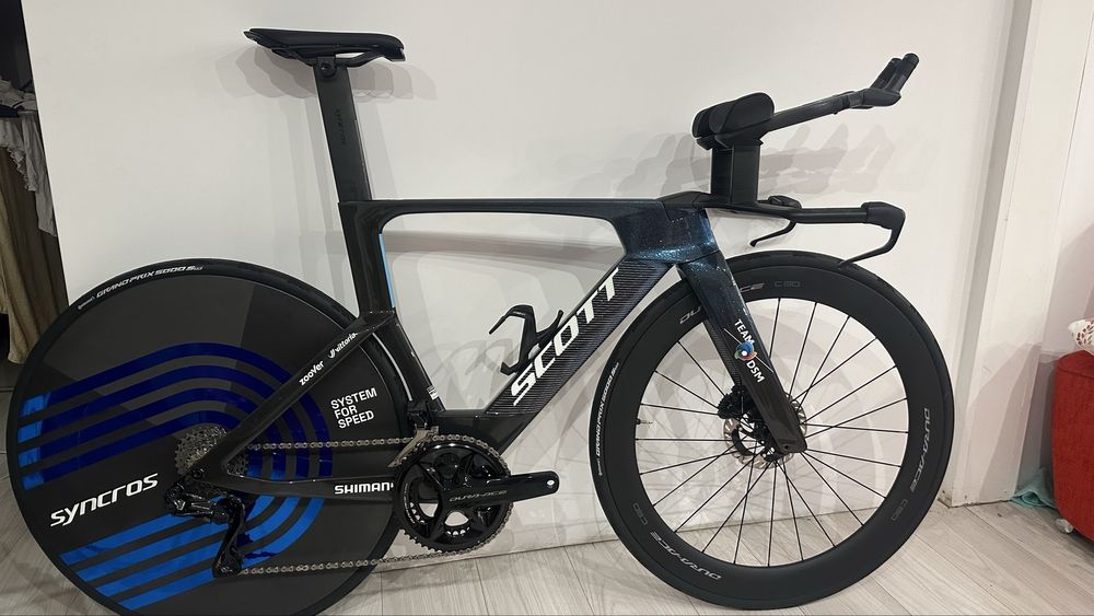 Rower Scott Plasma TeamDSM czasowy/triathlonowy Dura Ace 12s. Jak nowy