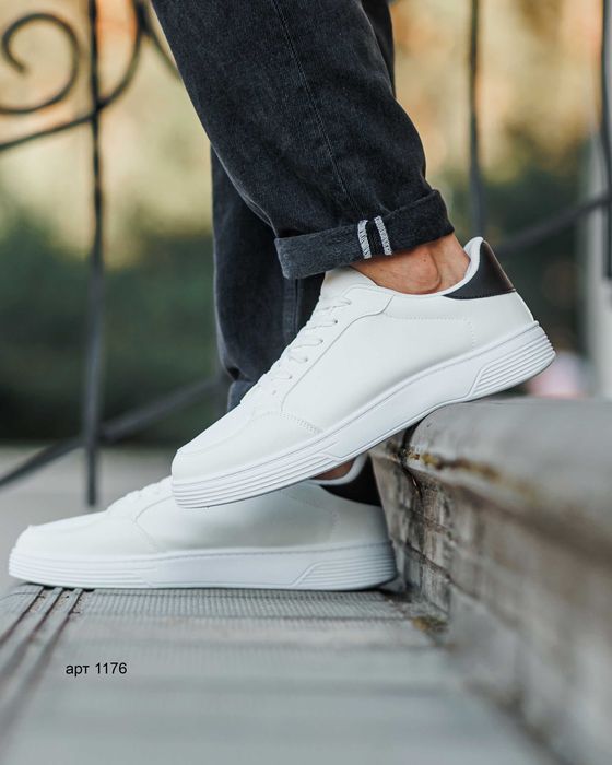 Чоловічі 42-46 кеди Classic Ked White Black / Мужские кеды мокасины