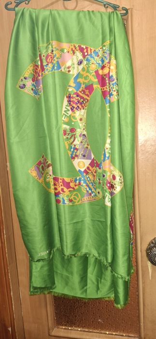 Парео шовк зелений колір