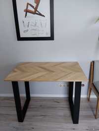 Wyjątkowy stół biurko nieduży drewno jesion nowoczesny