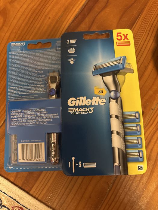 Maszynka do golenia Gillette Mach 3 Turbo + 5 sztuk wkłady