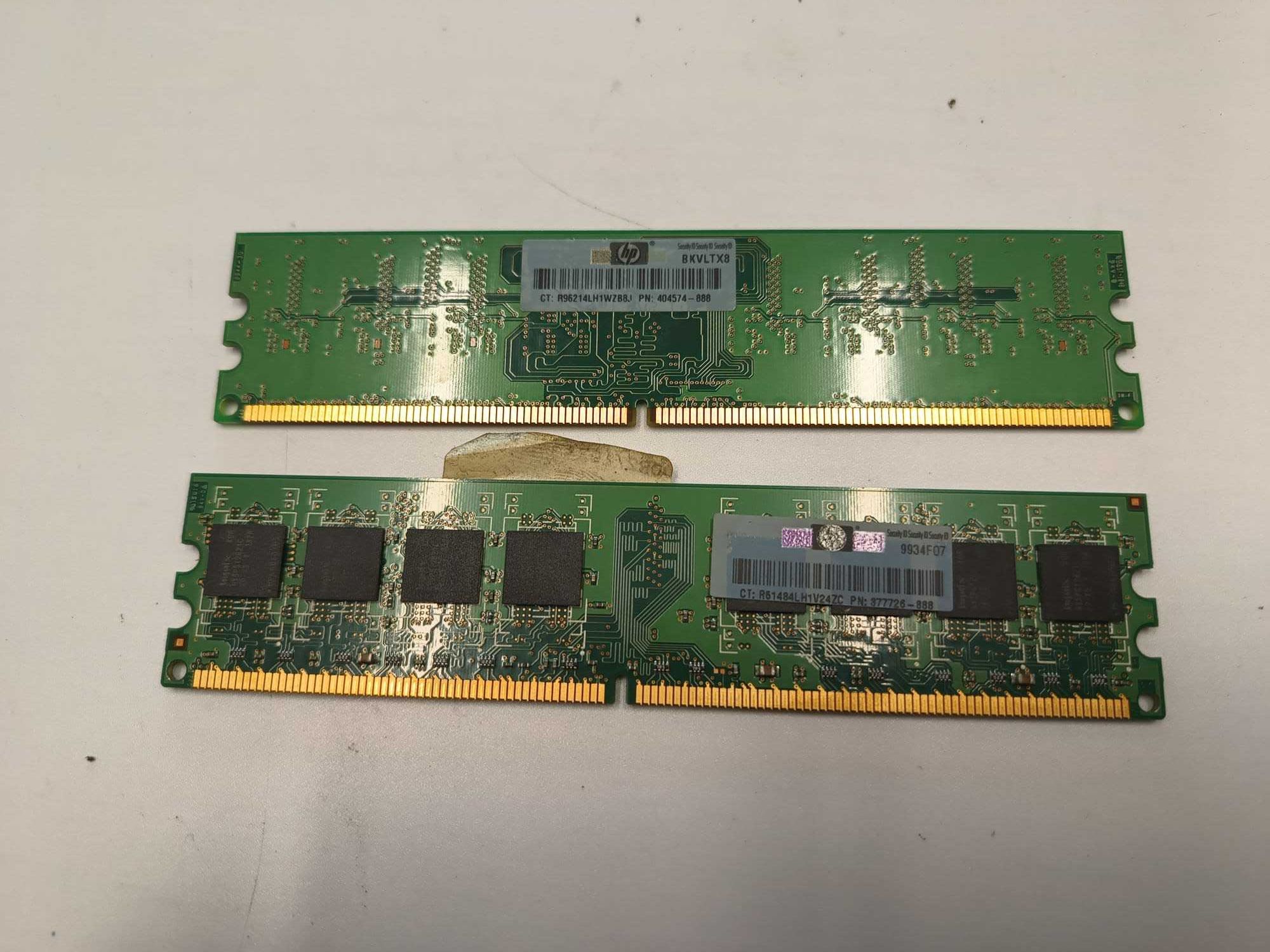 Pamięć Ram do PC HP Compaq DC790. Dwie kości Ram po 1 GB.