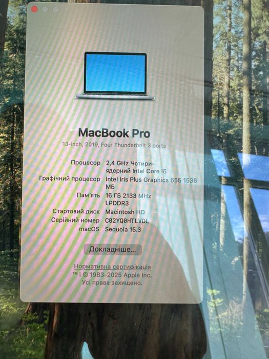 MacBook Pro 13-inch,2019