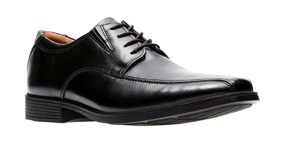 Clarks Półbuty męskie eleganckie Tilden Walk skórzane czarne 39,5