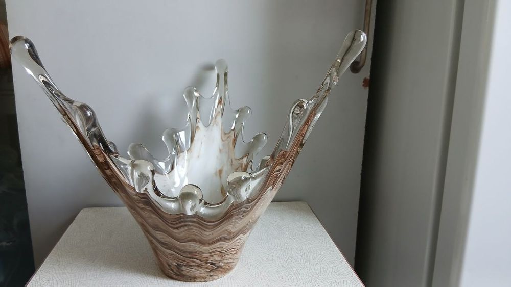 Интерьерная ваза капля, чешское стекло