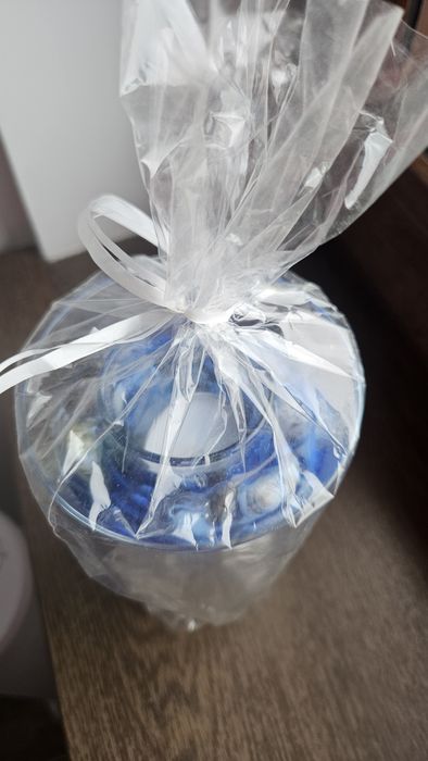 Świeczka morska w kieliszku