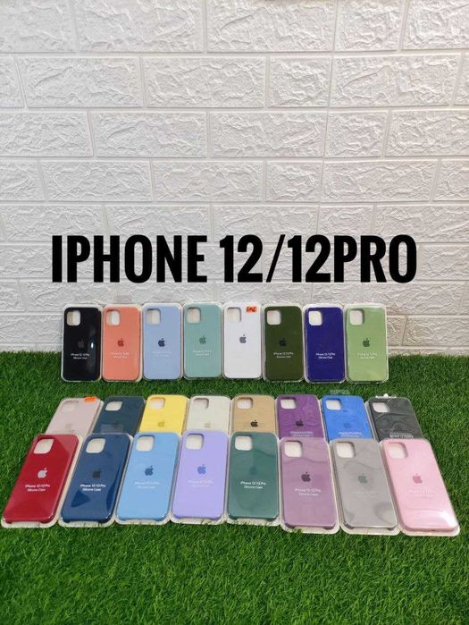 Силиконовый чехол silicone case на iPhone 12/12 Pro  силіконовий чохол