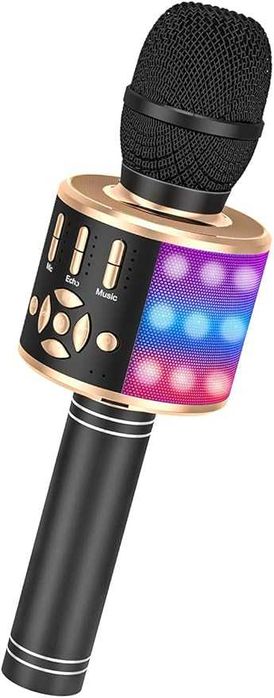 BONAOK bezprzewodowy mikrofon Karaoke, mikrofon Bluetooth