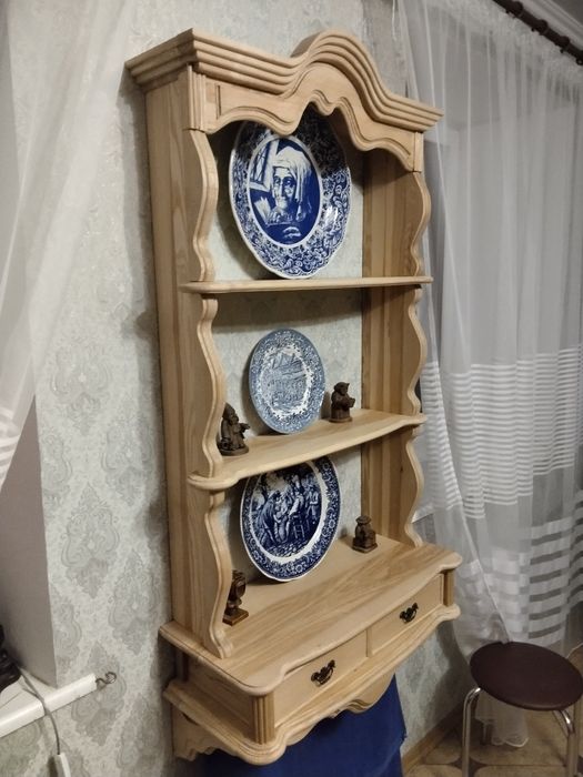 Вінтажна  етажерка тарілочниця