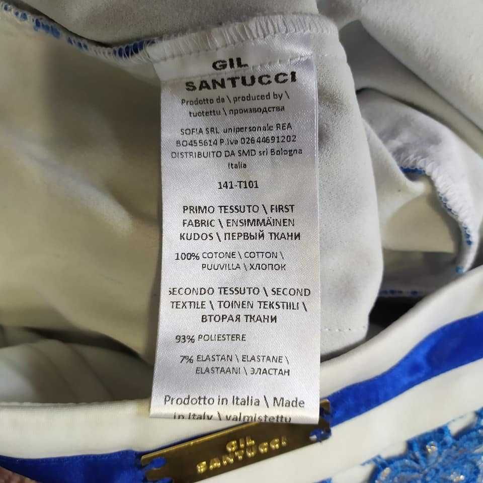 Gil Santucci niebiesko złota spódnica rozmiar 36/38