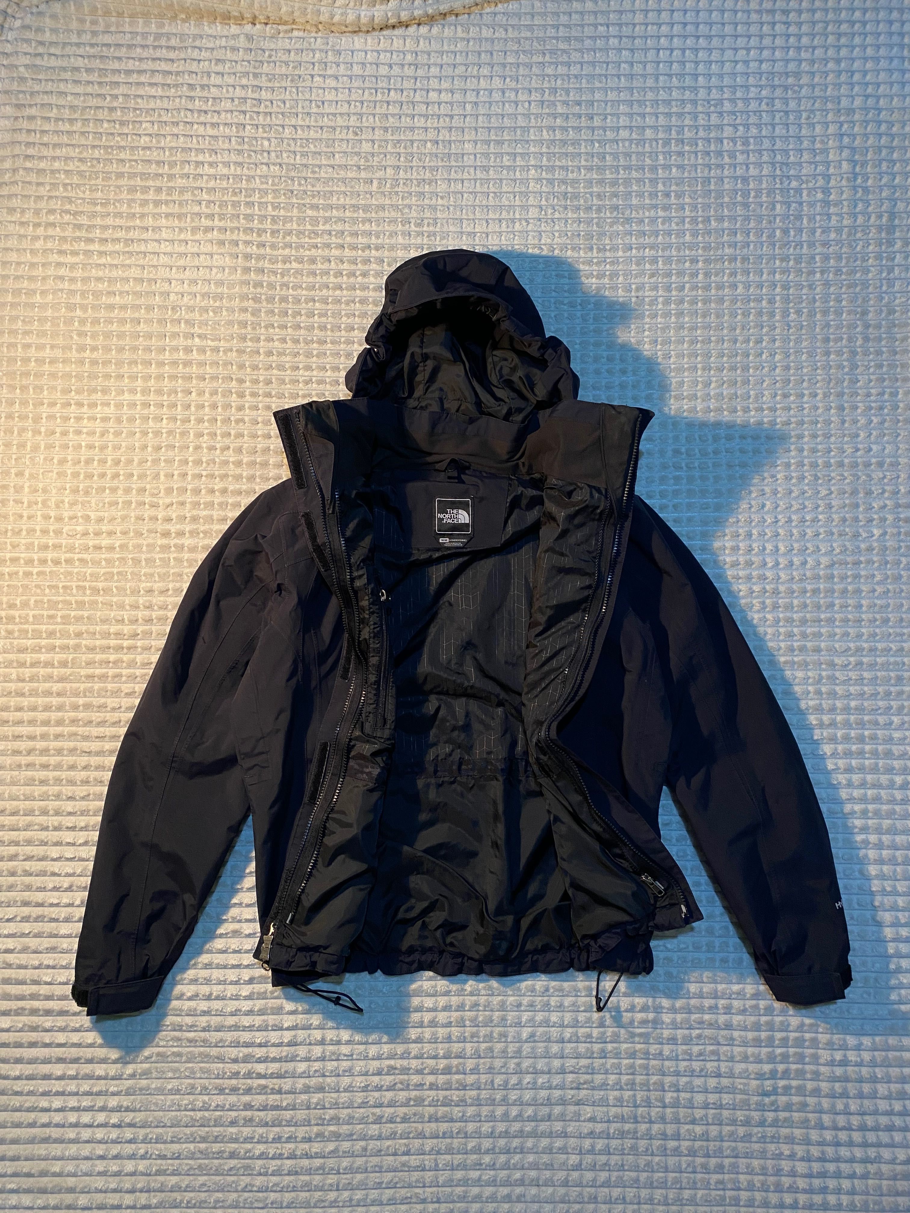 НЕЙЛОН | Черная весенняя курточка The North Face Hyvent tnf| XS размер