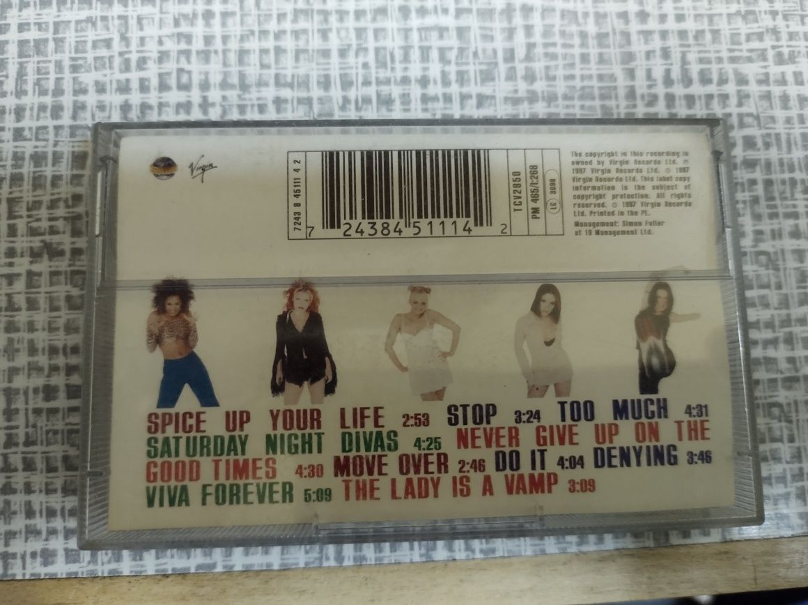 Kaseta magnetofonowa oryginalna zespołu Spice Girls