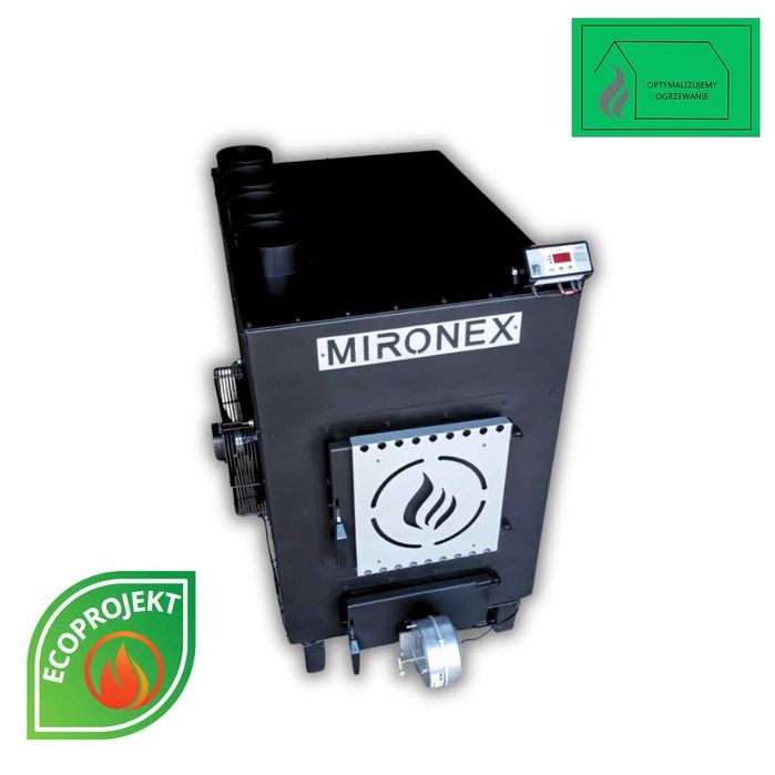 Piec nadmuchowy Nowy  65kW, duże palenisko + pełne sterowanie pracą