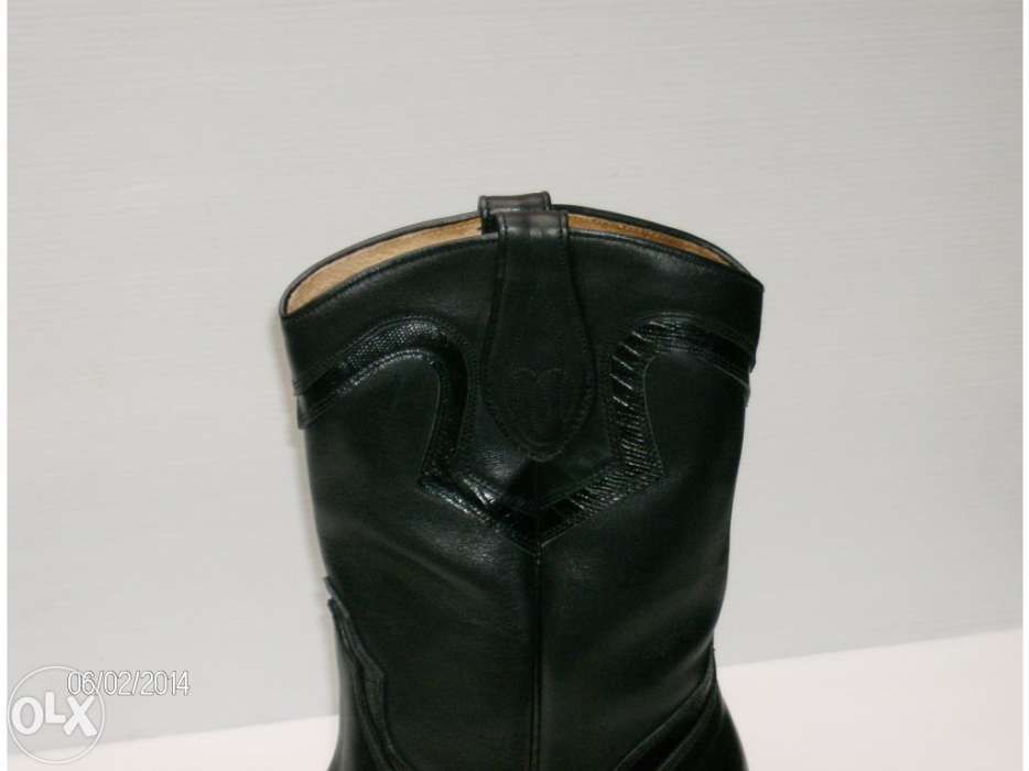 Nª 39 Bota Sancho Western Pele Novo