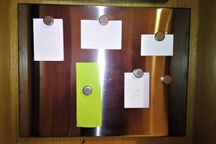 Quadro magnético em inox